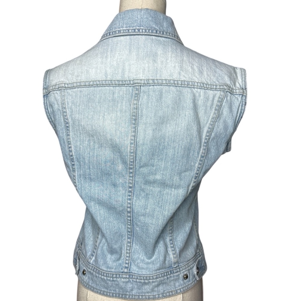 VERSACE‎ JEANS COUTURE Star Studded Vintage Denim Vest Italy Size Small - Picture 2 of 14